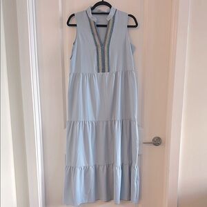 Sleeveless Blue Dress